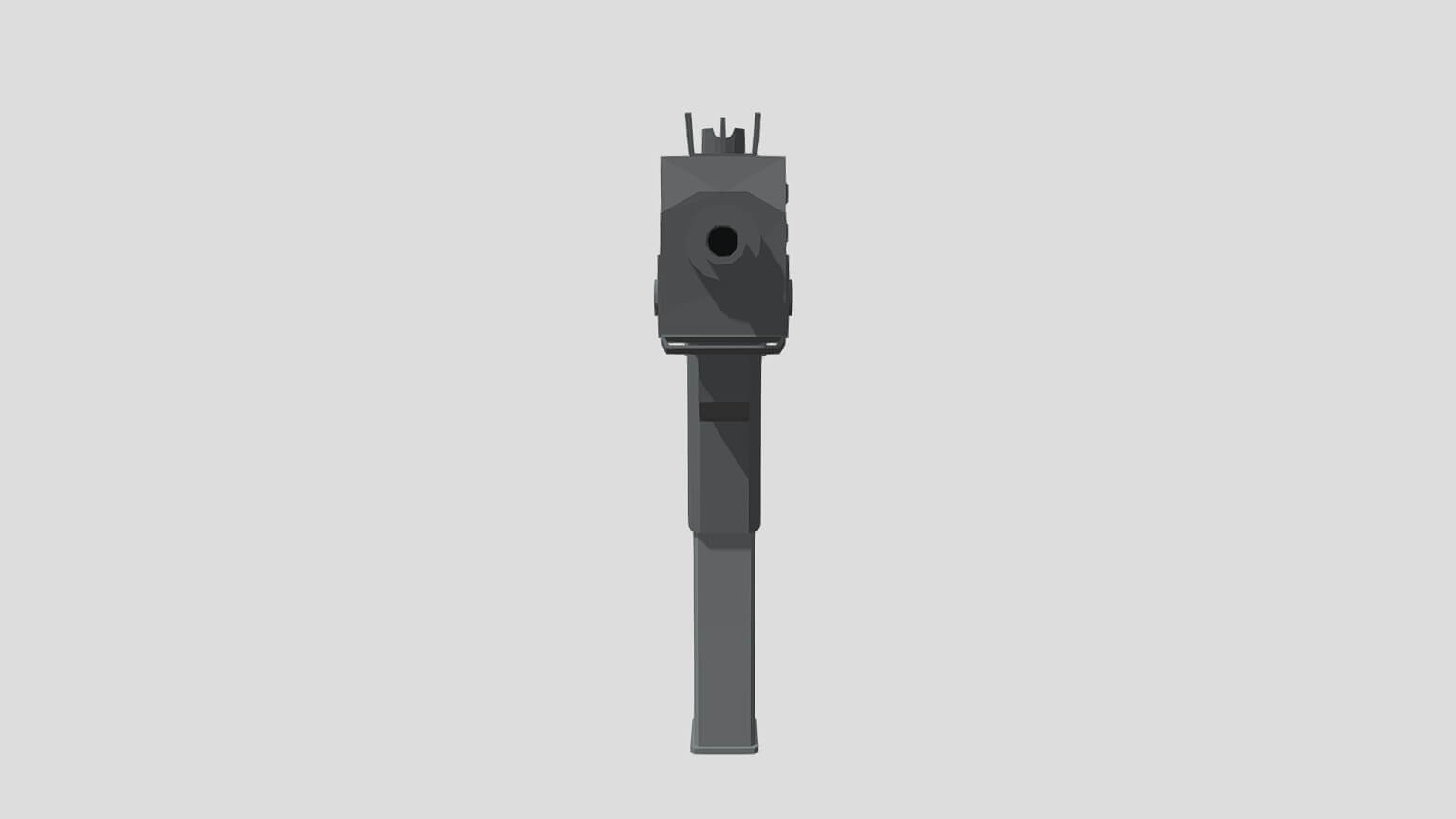Mac-10 Low-Poly 3D Model Game-Ready Asset 3D Model