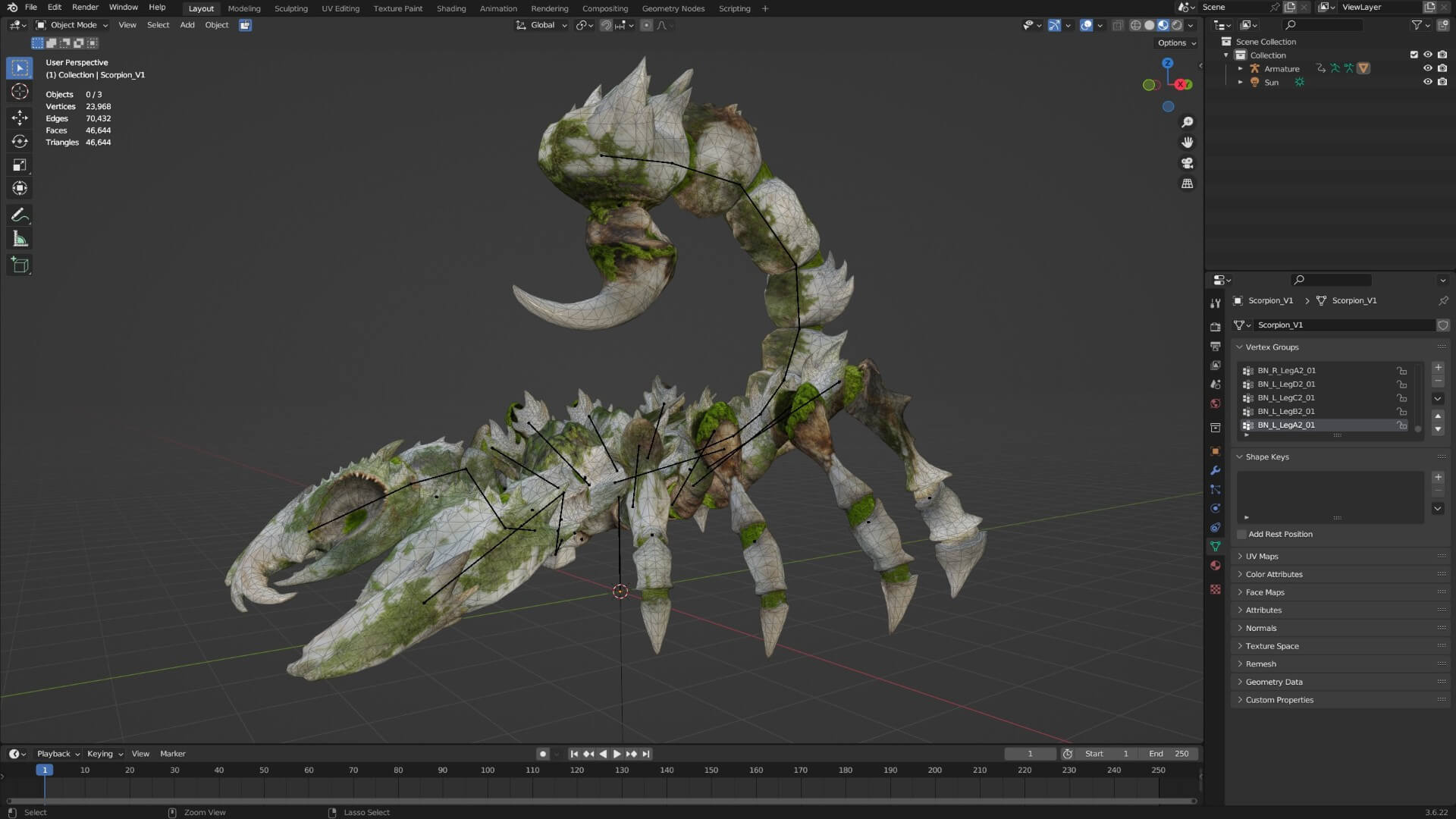 Scorpion Monster-V1a 3D Model
