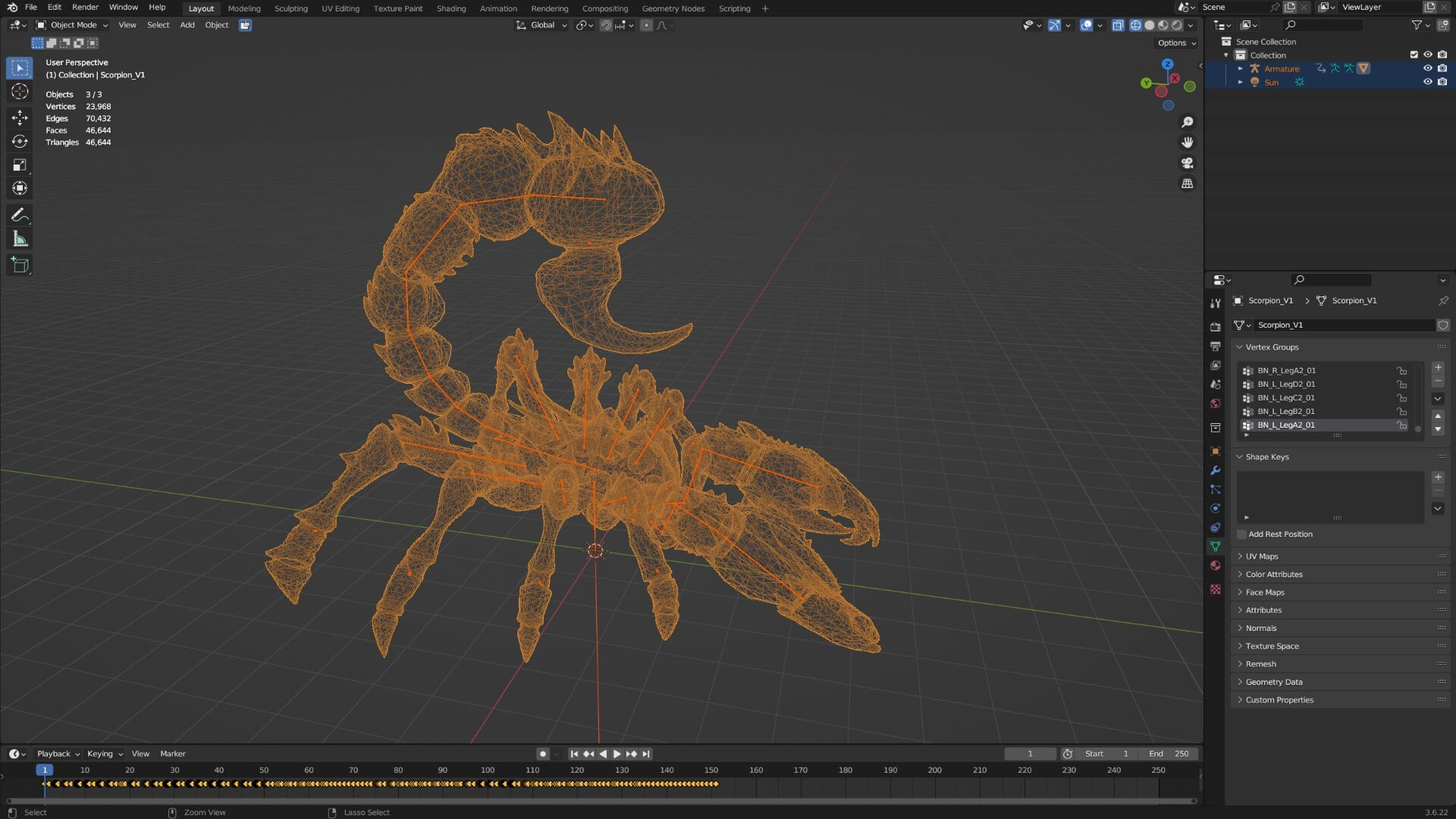 Scorpion Monster-V1a 3D Model