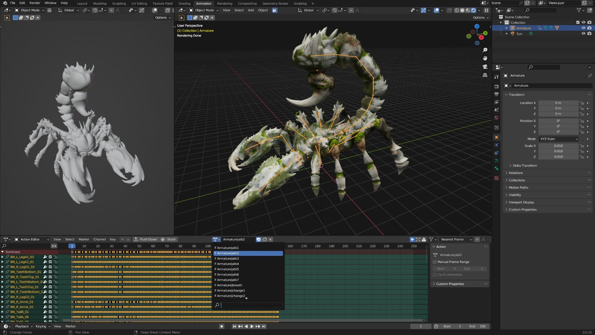 Scorpion Monster-V1a 3D Model