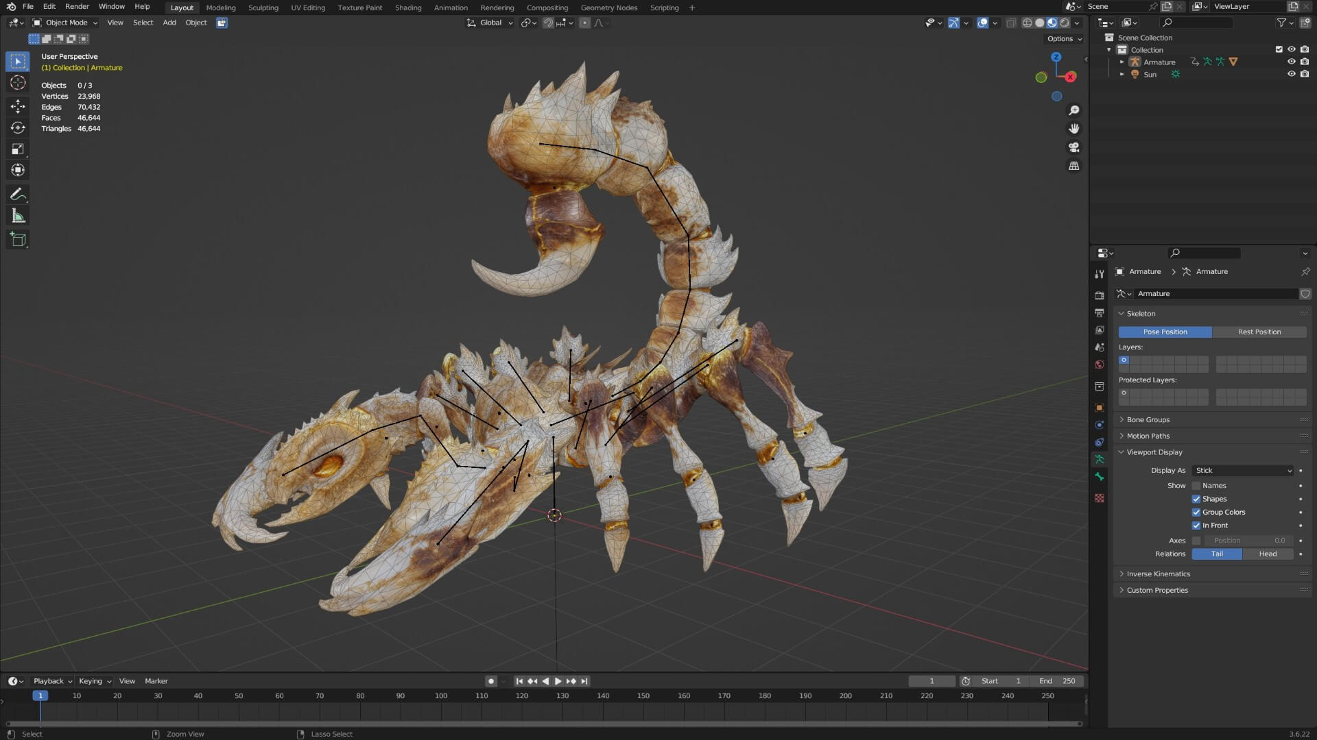 Scorpion Monster-V1b 3D Model