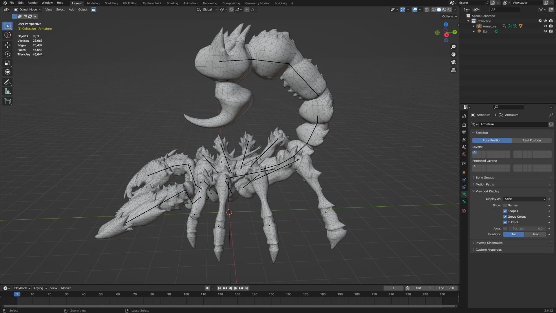 Scorpion Monster-V1b 3D Model