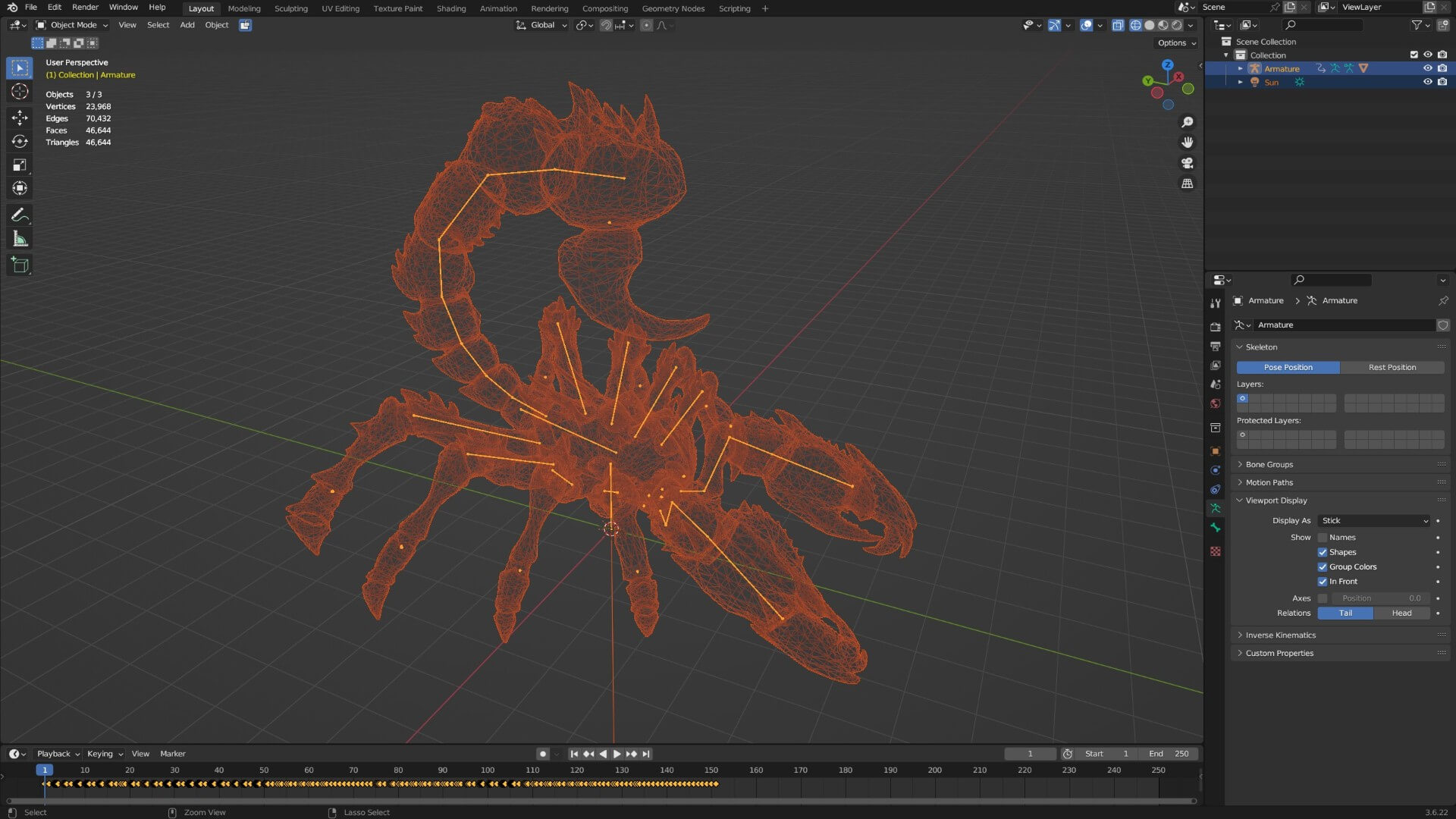 Scorpion Monster-V1b 3D Model