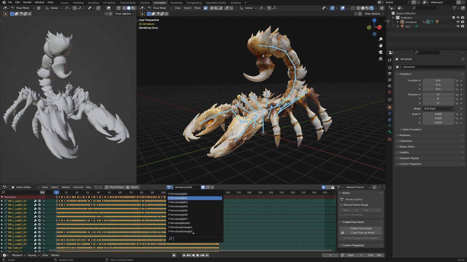 Scorpion Monster-V1b 3D Model