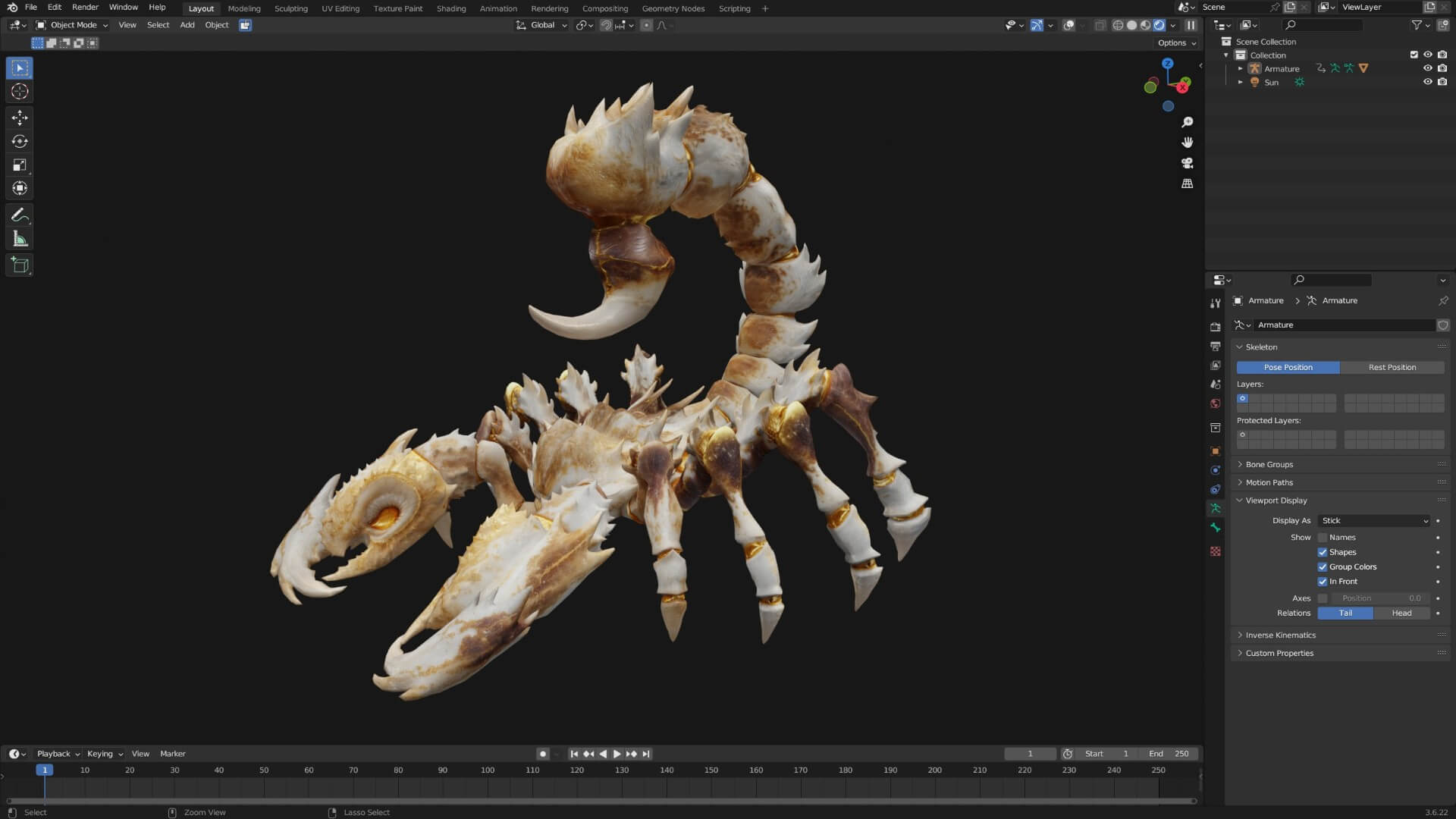 Scorpion Monster-V1b 3D Model
