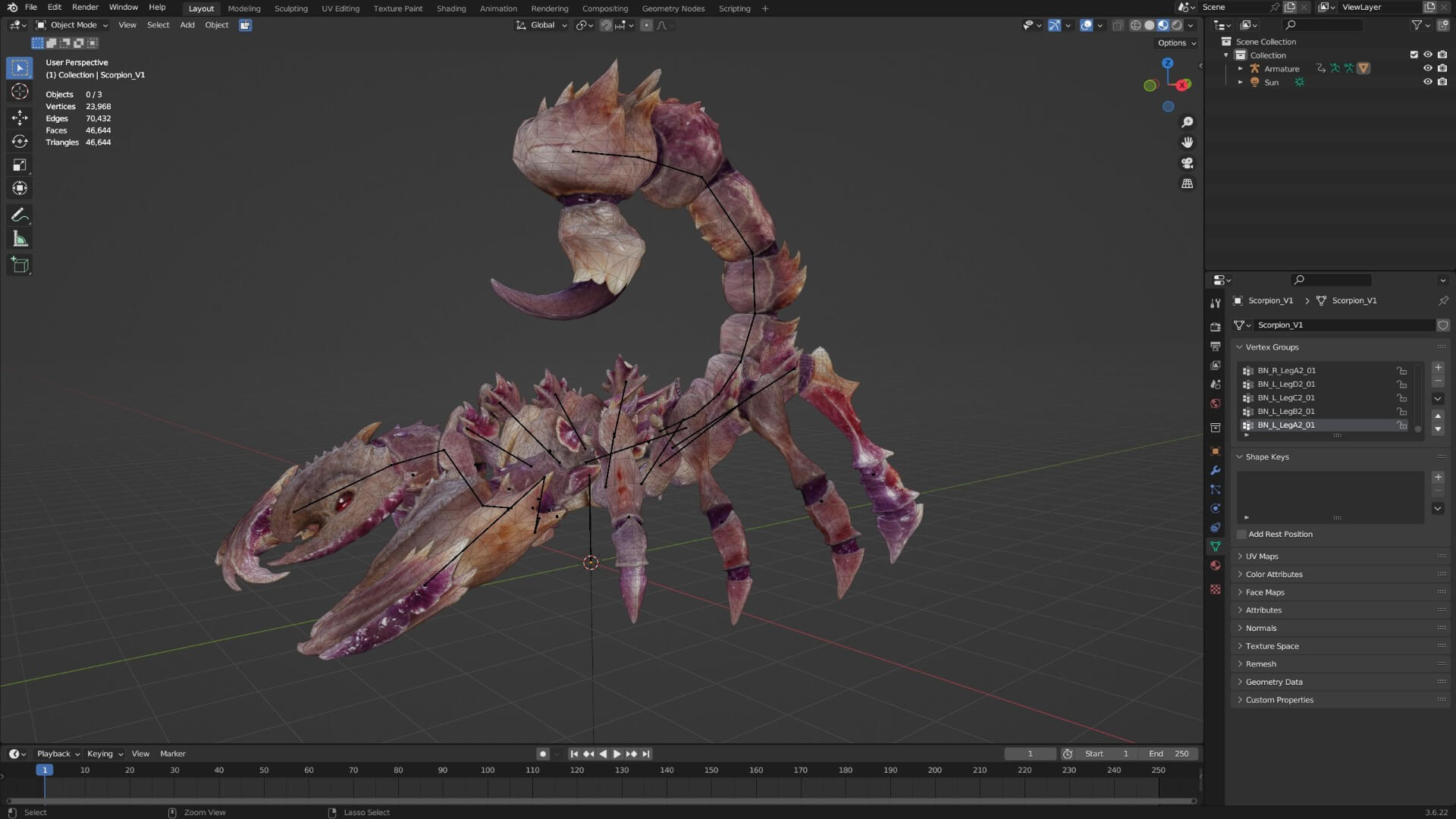 Scorpion Monster-V1c 3D Model