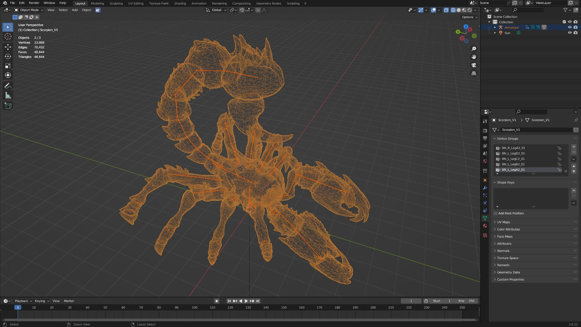 Scorpion Monster-V1c 3D Model