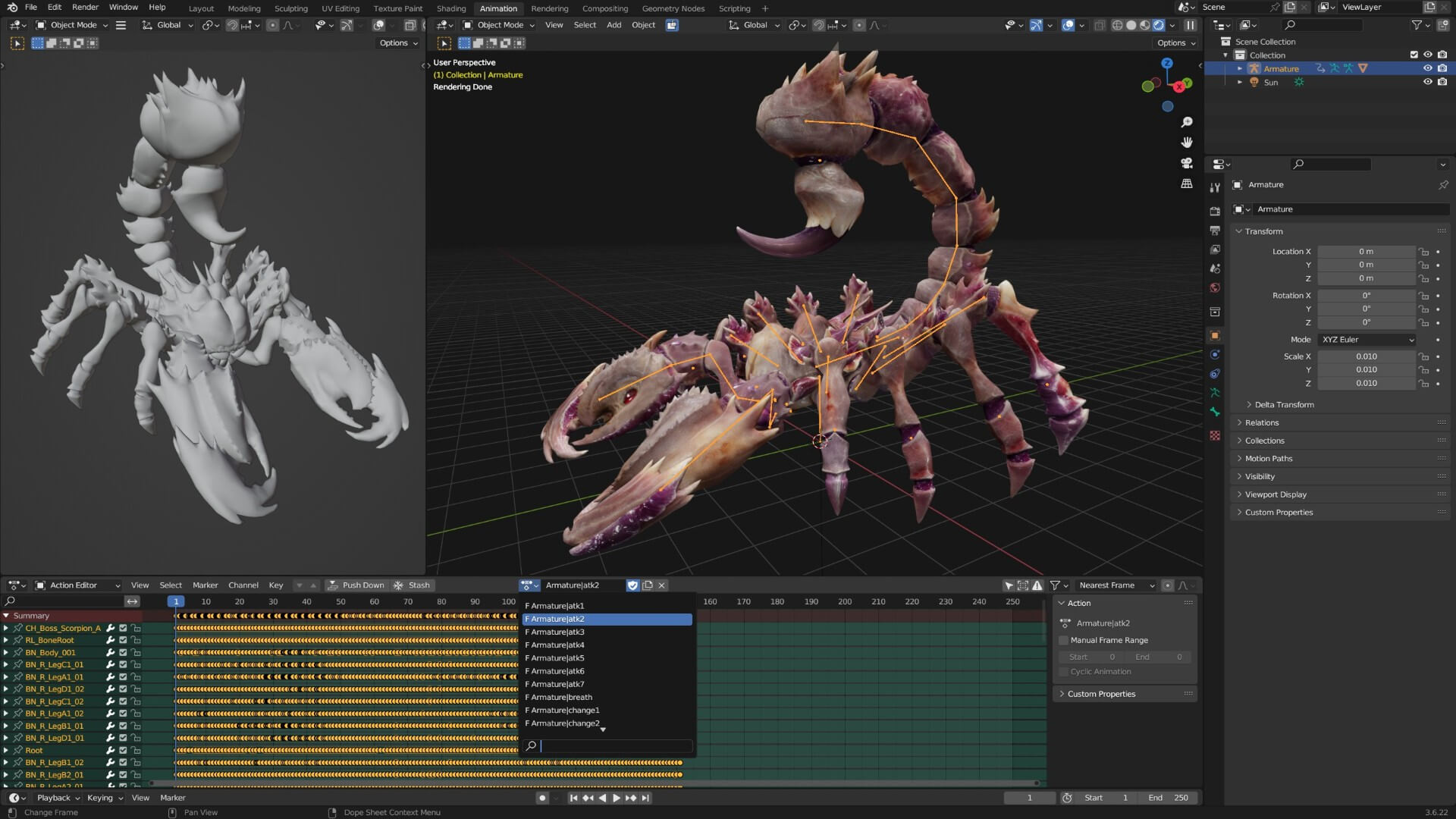 Scorpion Monster-V1c 3D Model