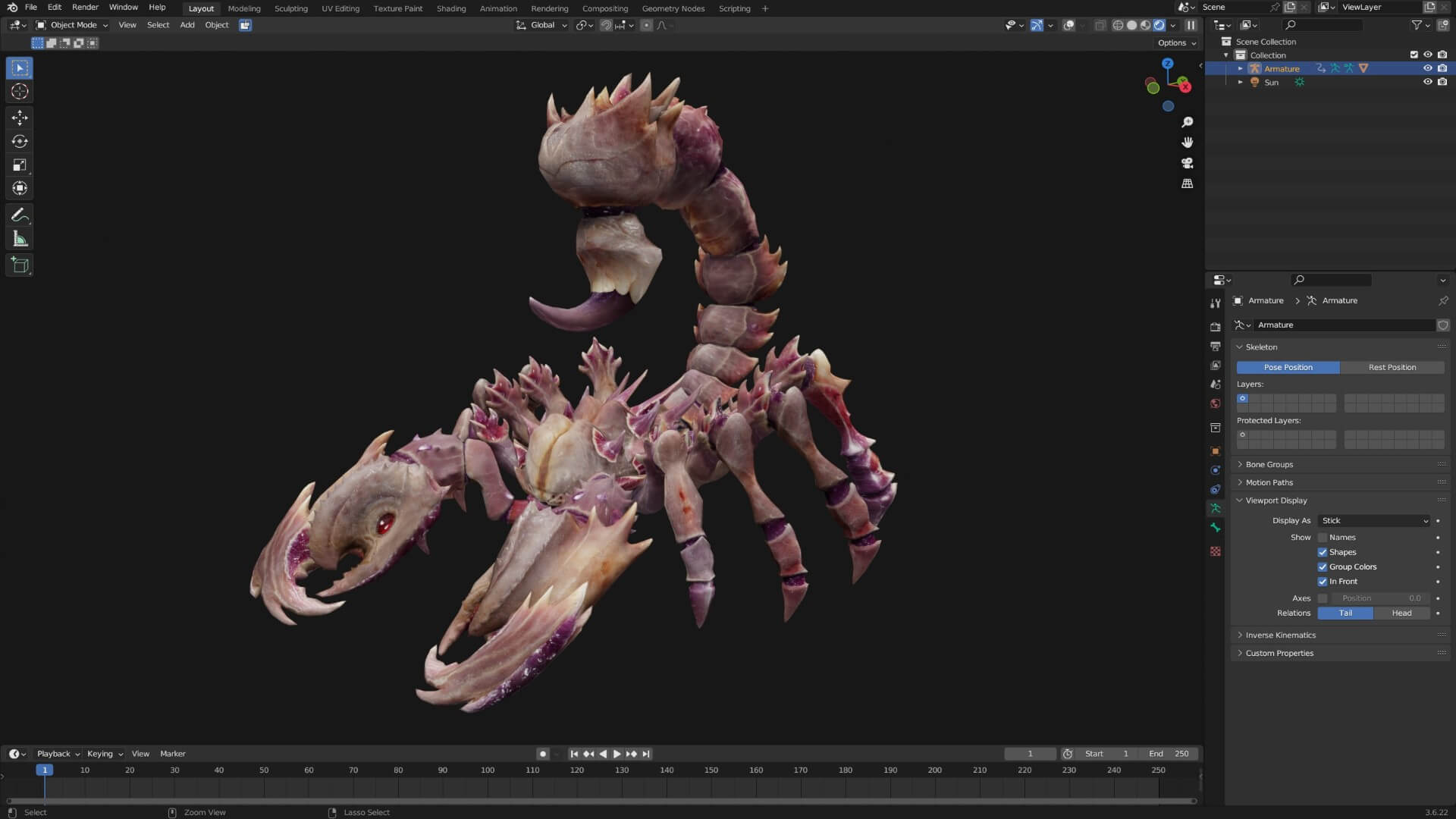 Scorpion Monster-V1c 3D Model