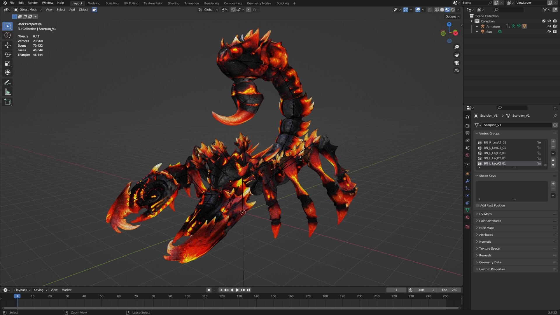 Scorpion Monster-V1d 3D Model