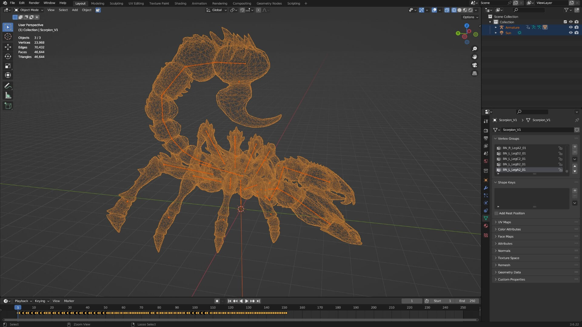 Scorpion Monster-V1d 3D Model