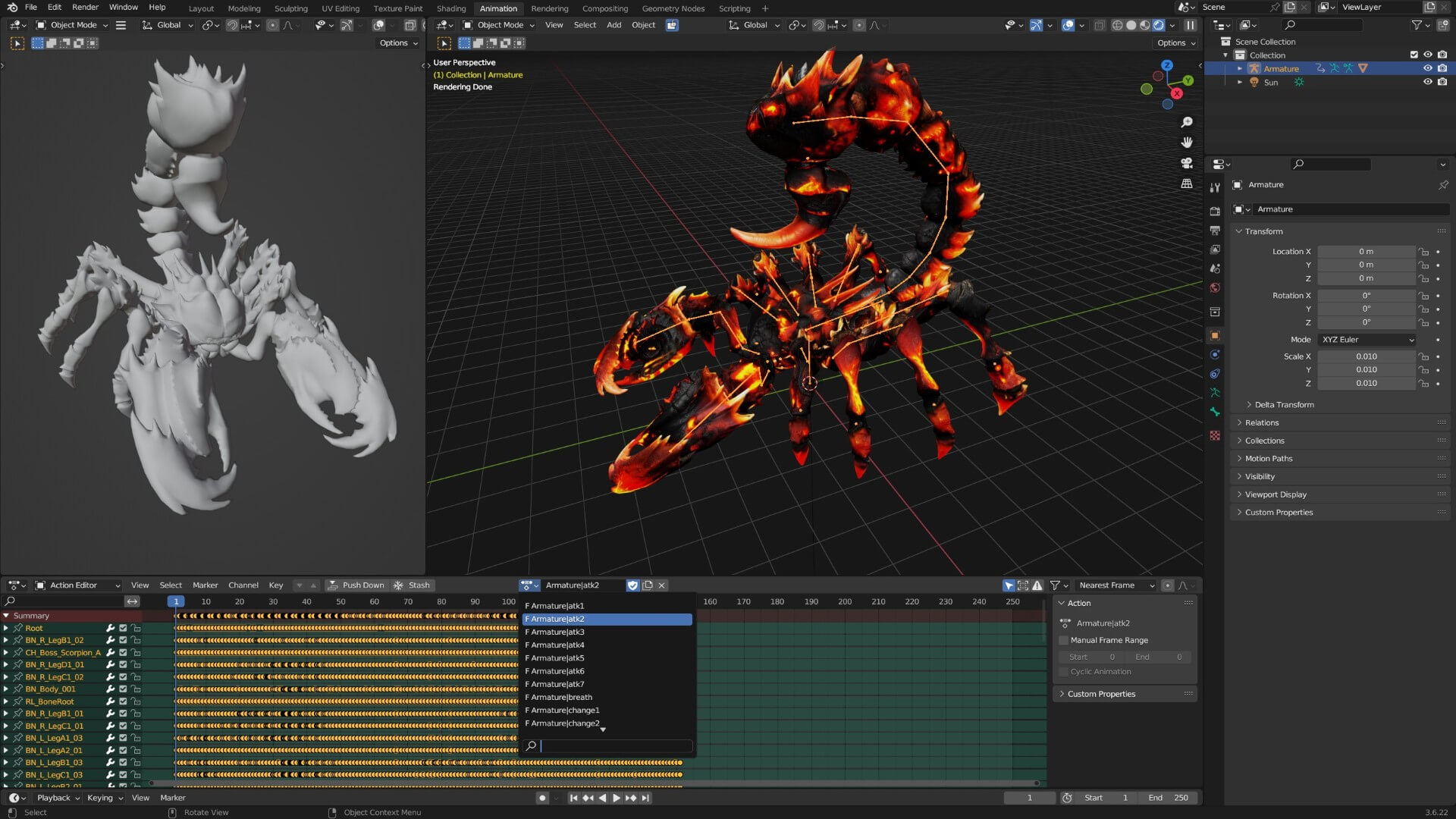 Scorpion Monster-V1d 3D Model
