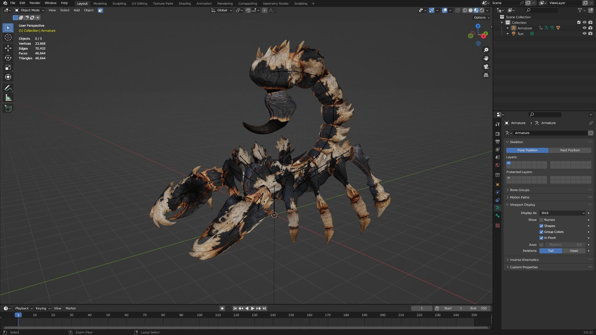 Scorpion Monster-V1e 3D Model