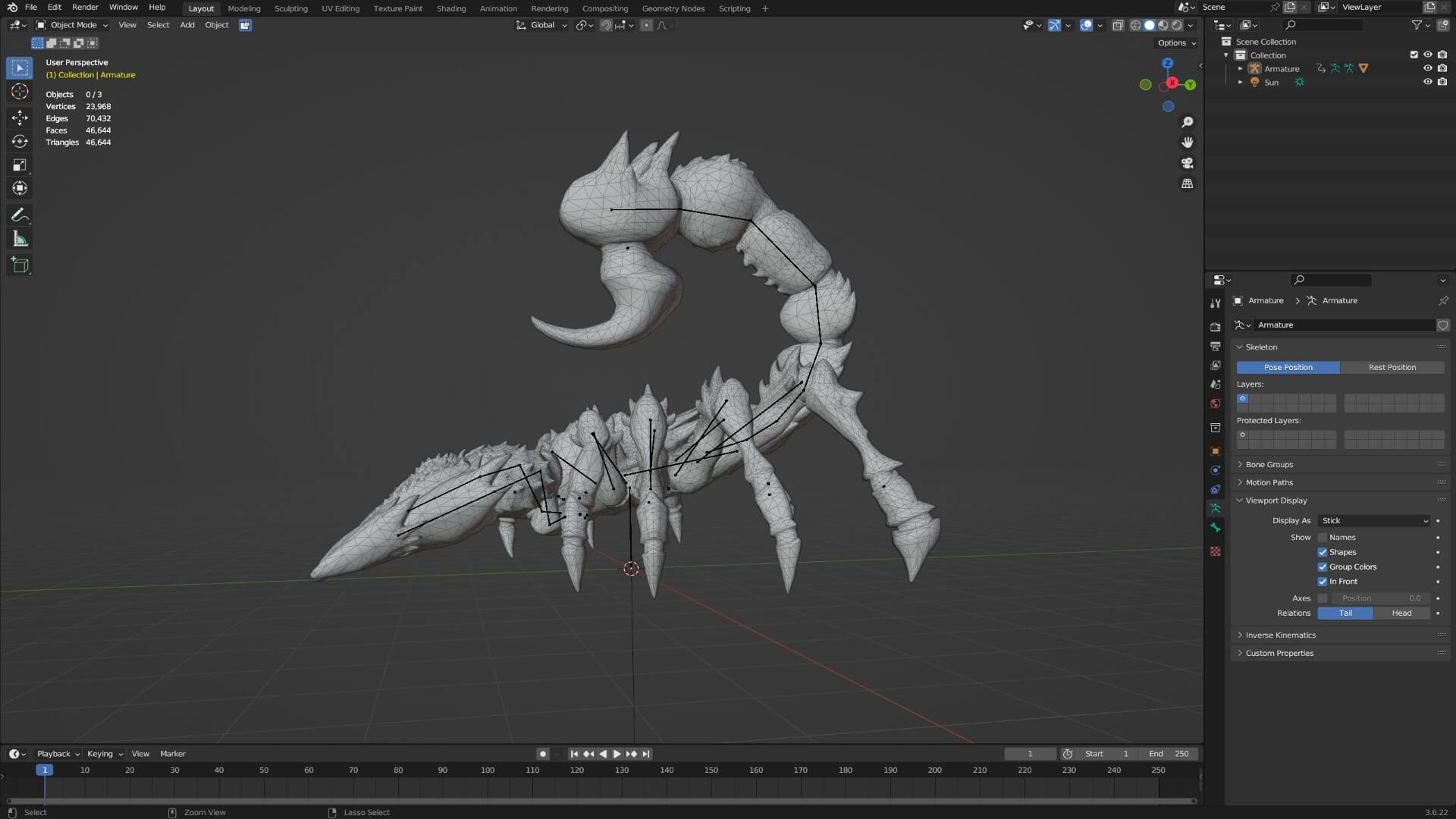 Scorpion Monster-V1e 3D Model