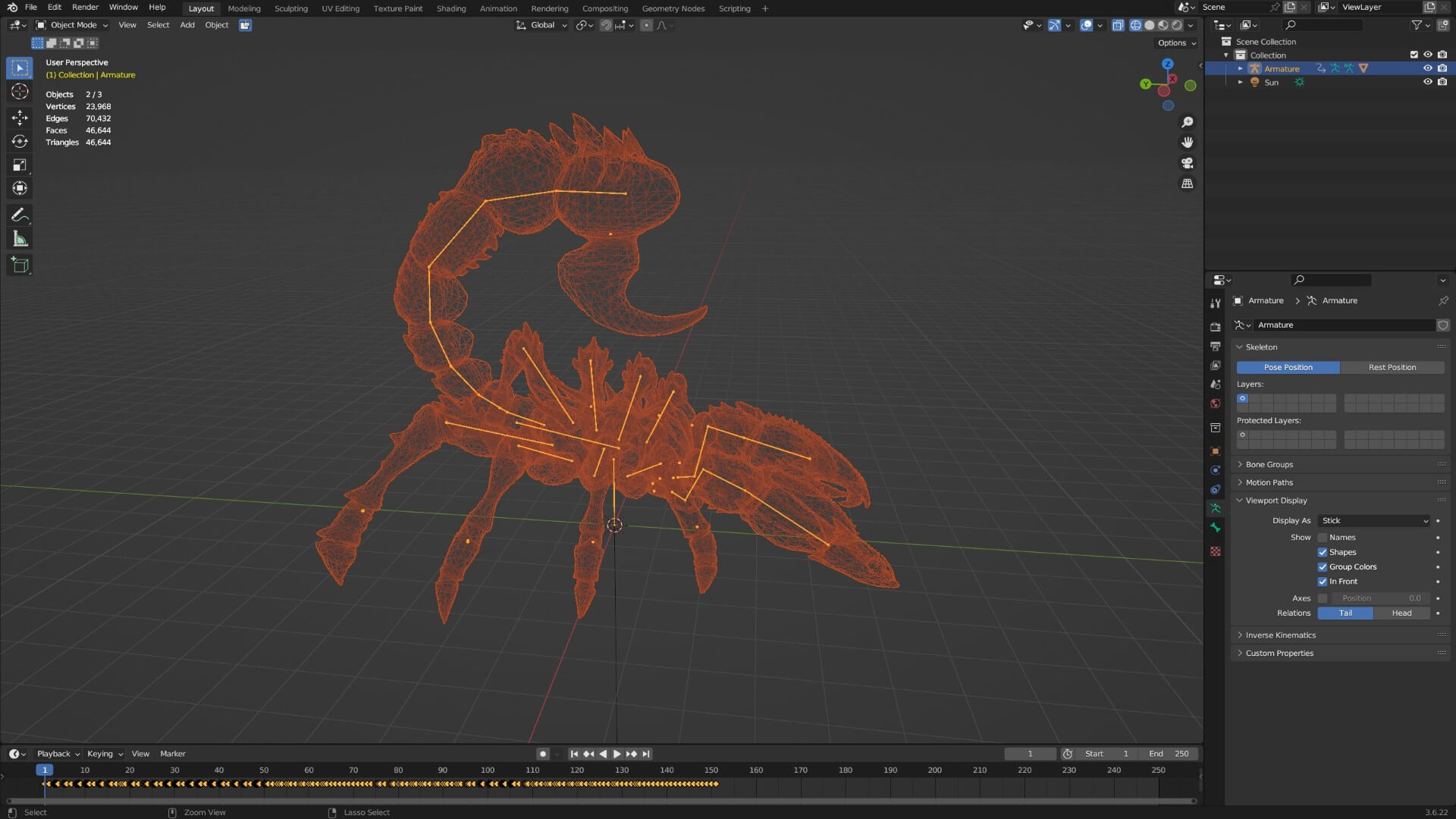 Scorpion Monster-V1e 3D Model