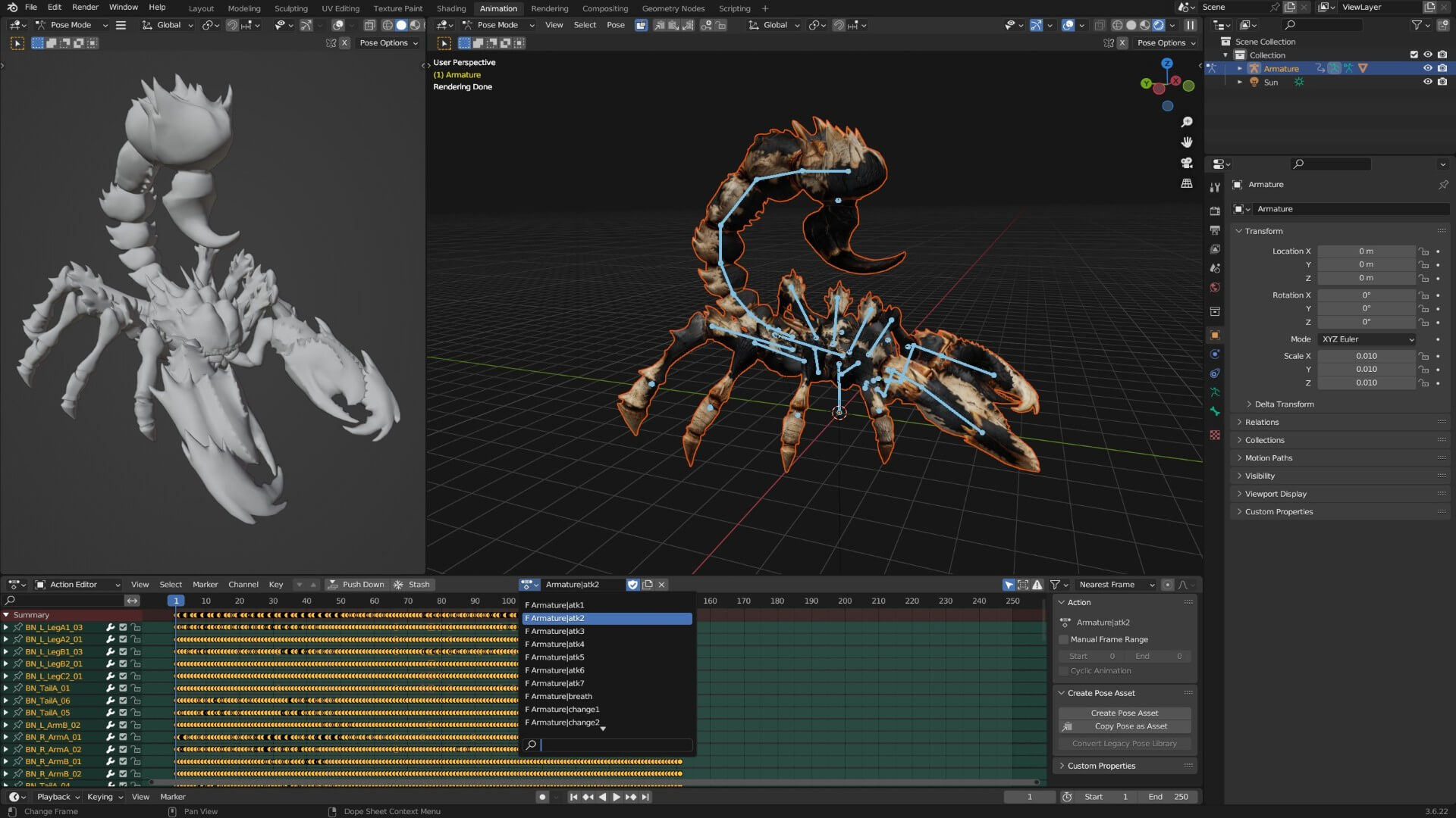 Scorpion Monster-V1e 3D Model