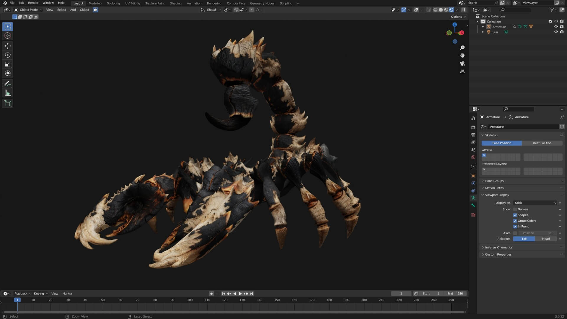 Scorpion Monster-V1e 3D Model