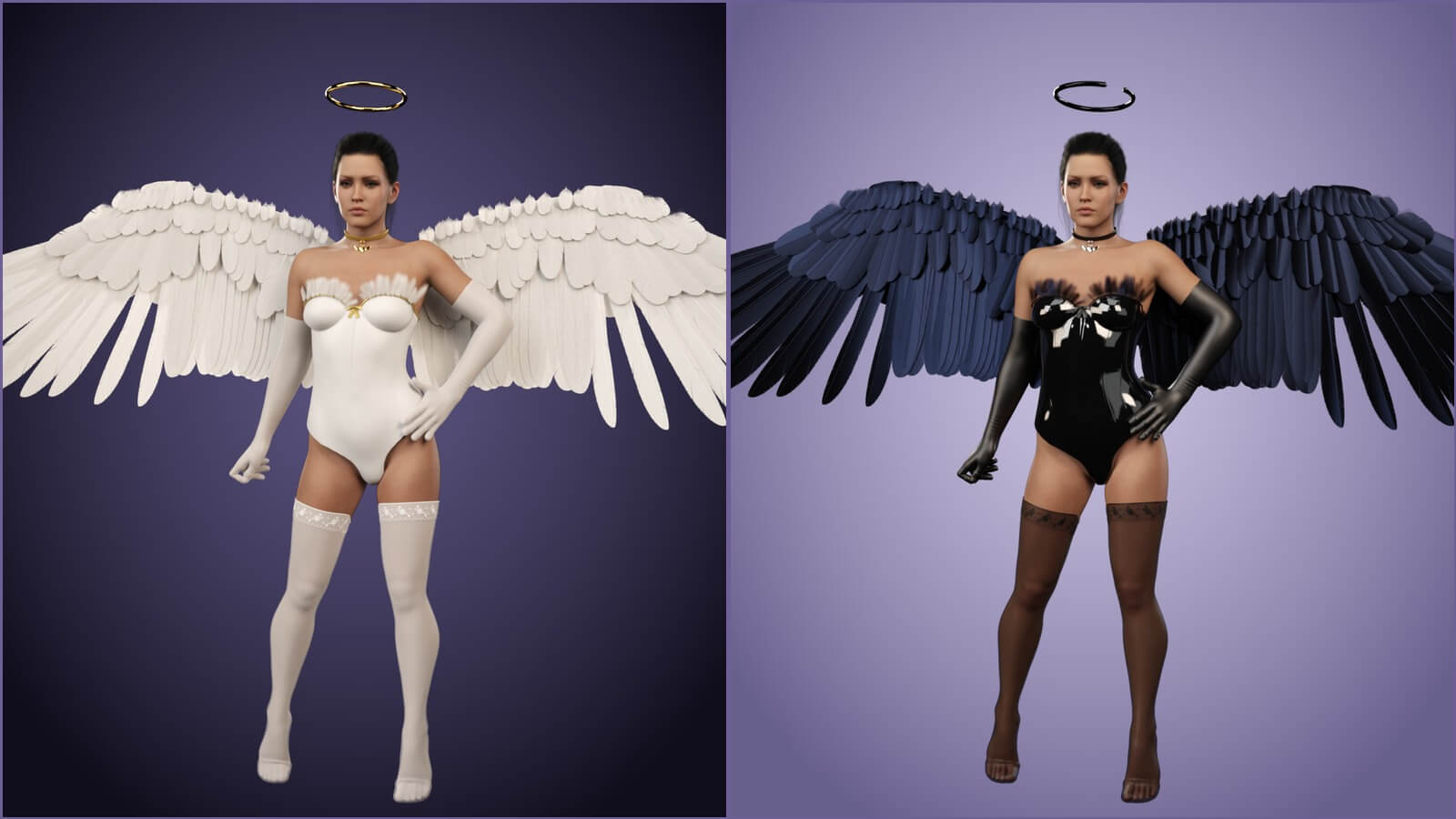 Sexy Angel Costume for Genesis 9 and Genesis 8 Female Daz Content