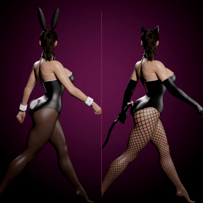 Sexy Bunny and Black Cat Costume for G9 G8F