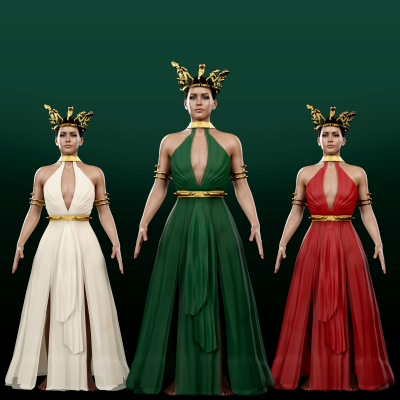 Sexy Medusa Costume with dForce Gown for G9 G8F