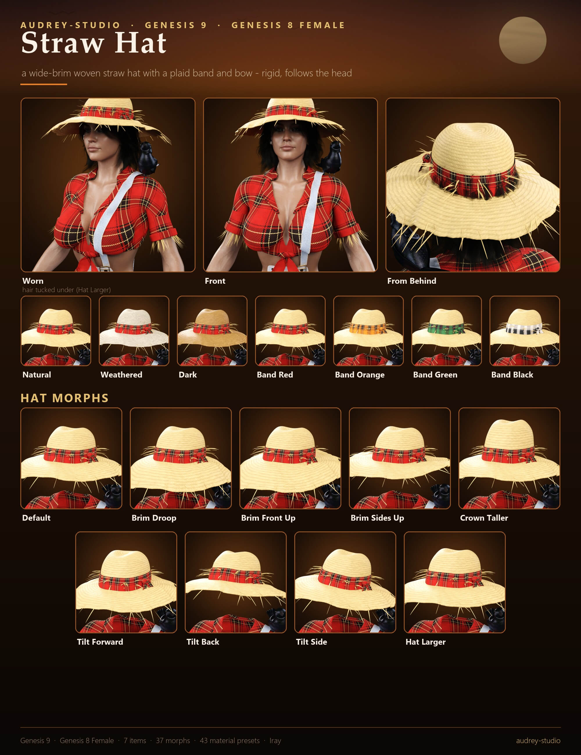 Sexy Scarecrow Costume for Genesis 9 and Genesis 8 Female Daz Content