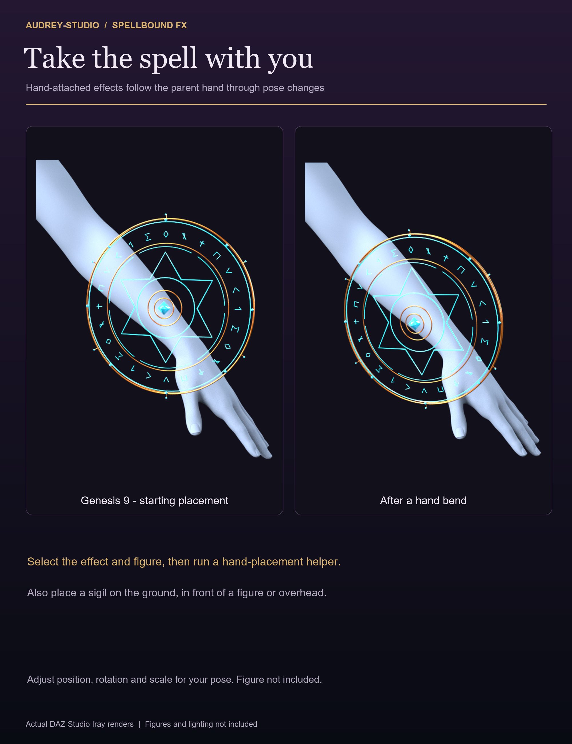 Spellbound FX - Arcane Sigils and Spellcasting Props Daz Content