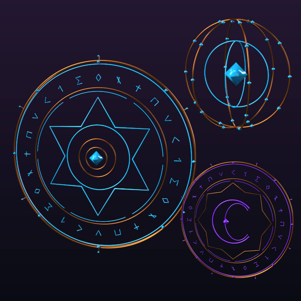 Spellbound FX - Arcane Sigils and Spellcasting Props Daz Content