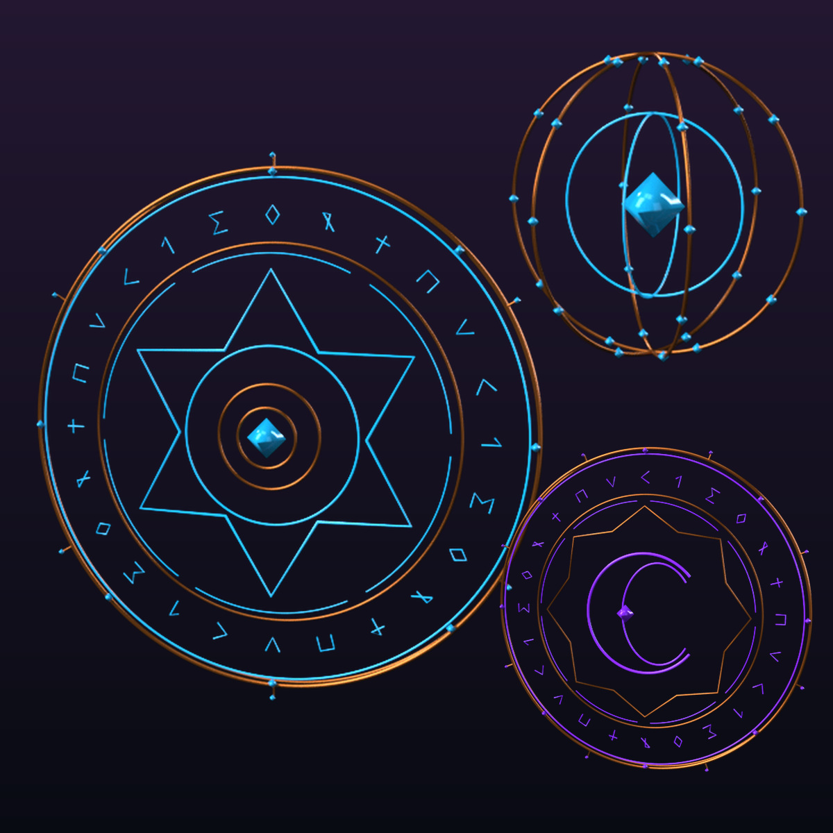 Spellbound FX - Arcane Sigils and Spellcasting Props Daz Content
