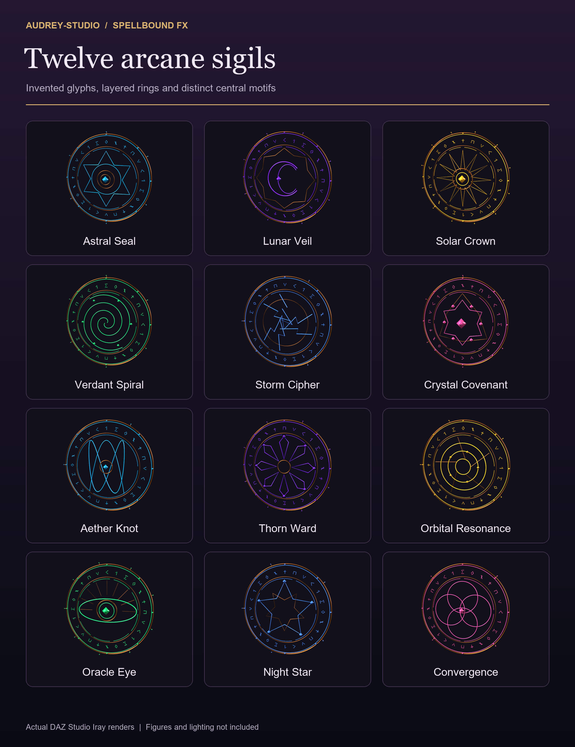Spellbound FX - Arcane Sigils and Spellcasting Props Daz Content