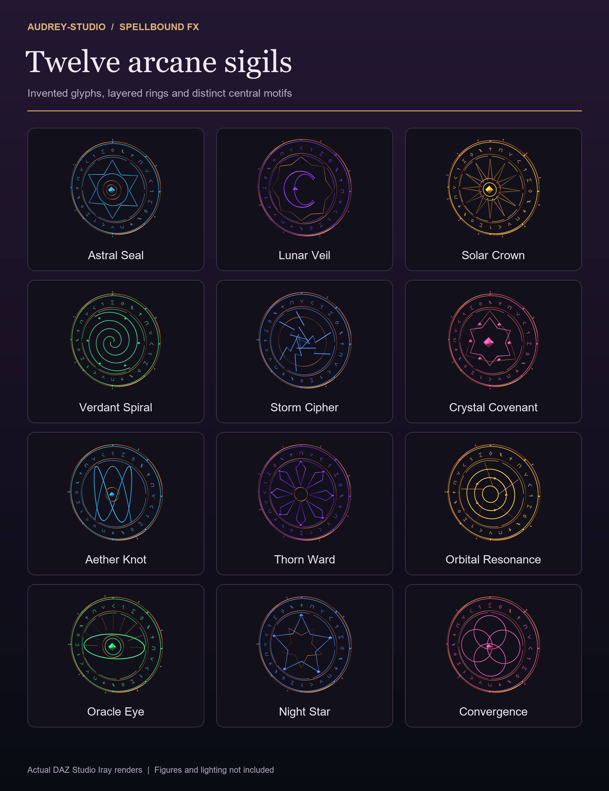 Spellbound FX - Arcane Sigils and Spellcasting Props Daz Content