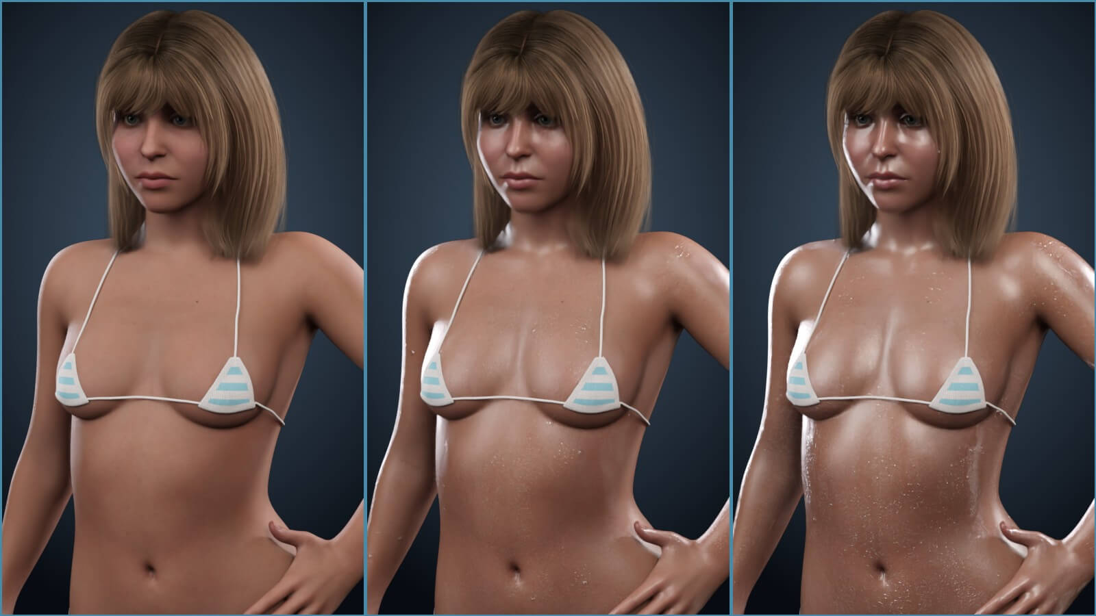 Wet Skin Studio for Genesis 9 8 and 8.1 Daz Content