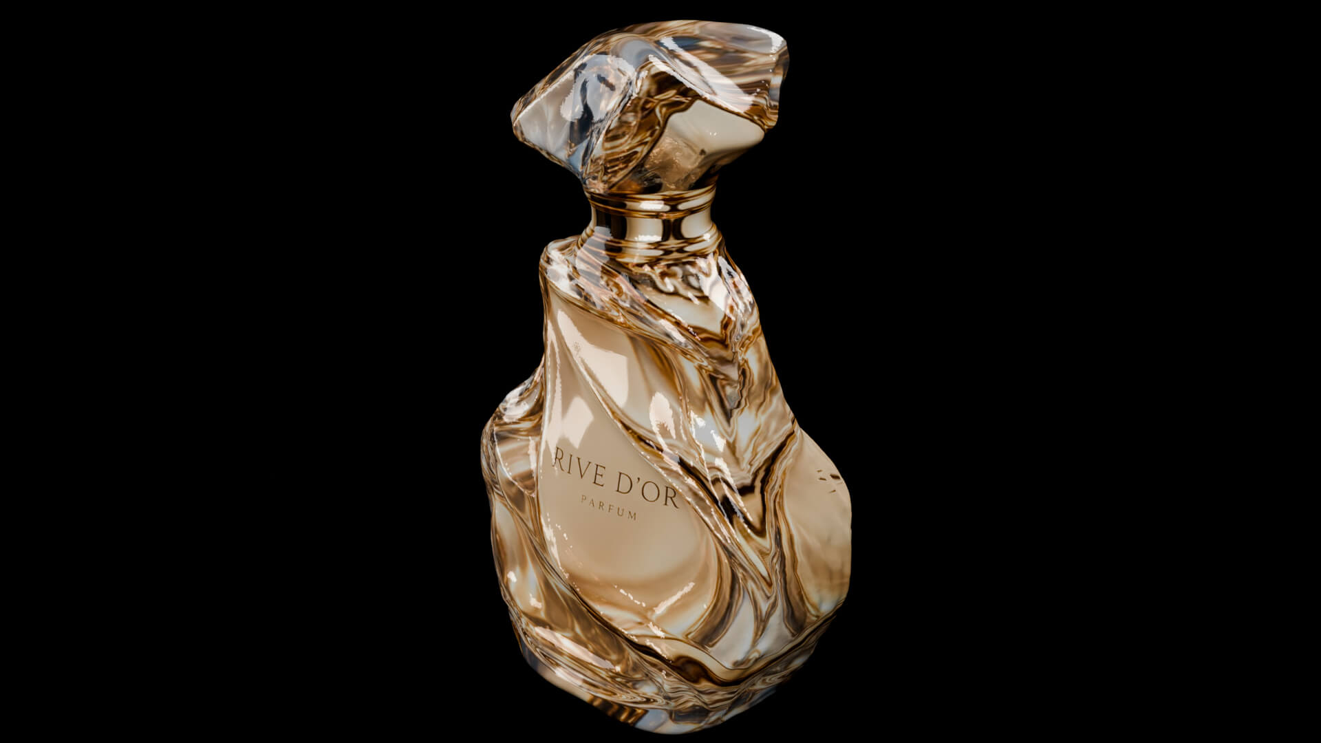 Luxury Crystal Perfume Bottle 3D Model