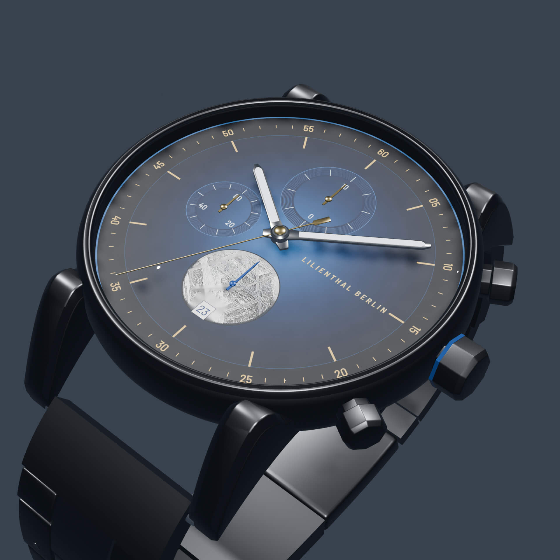 Luxury Wristwatch 3D Model - Web Ready GLB PBR 3D Model