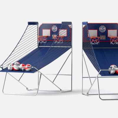 Arcade Basketball Game Machine 3D Model