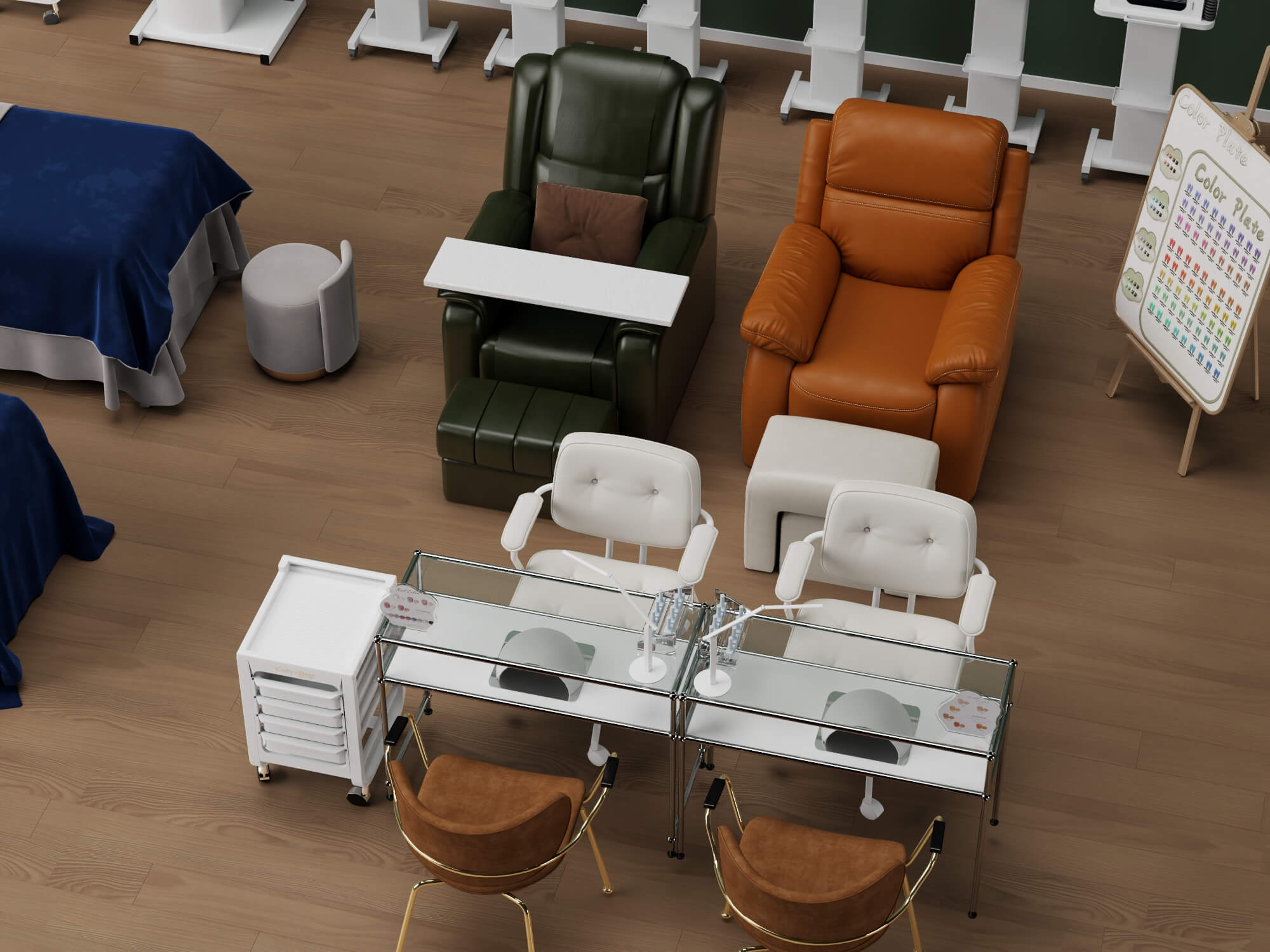Beauty Salon Equipment Pack 3D Model 3D Model