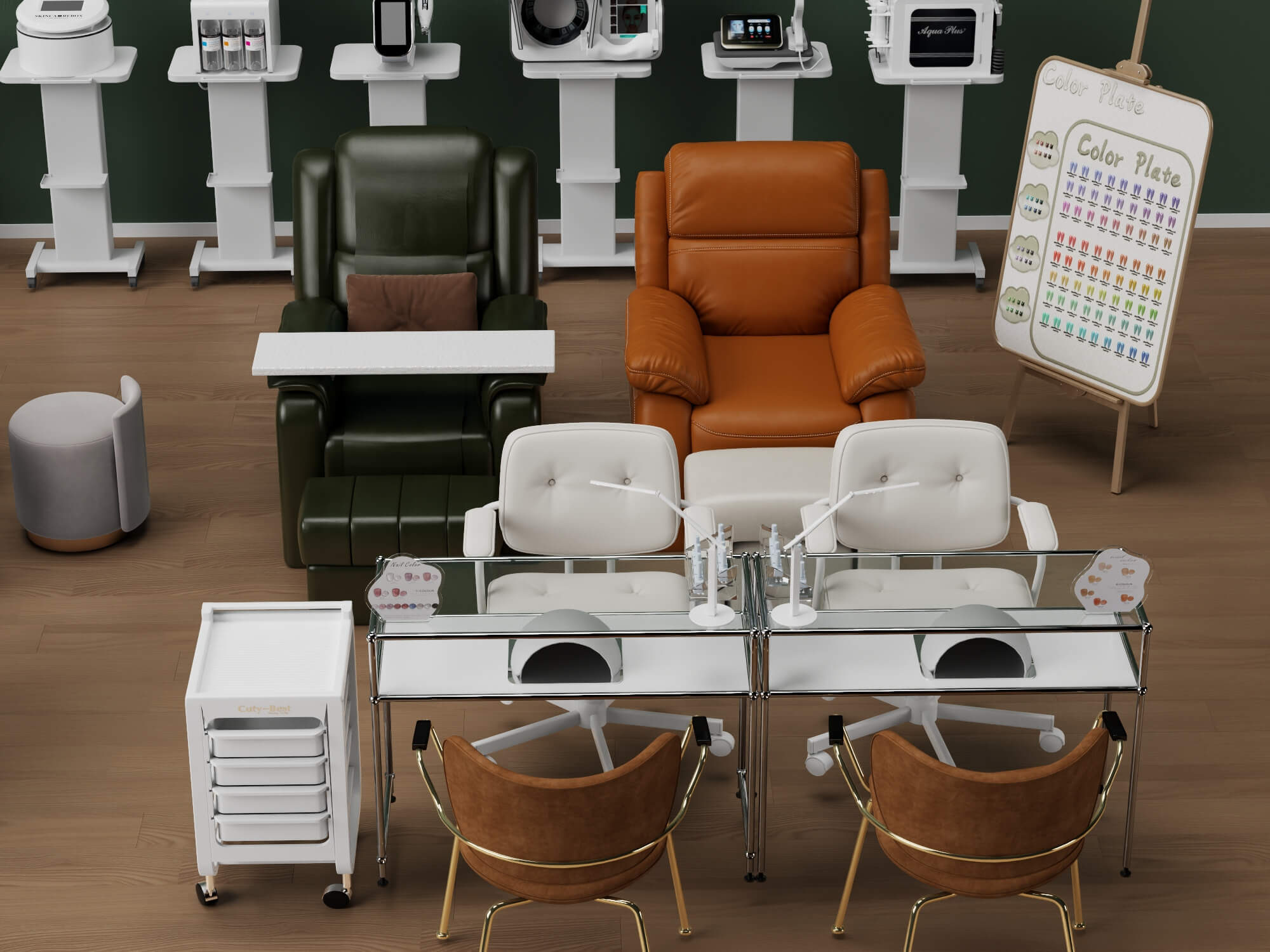 Beauty Salon Equipment Pack 3D Model 3D Model