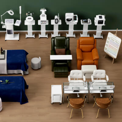 Beauty Salon Equipment Pack 3D Model