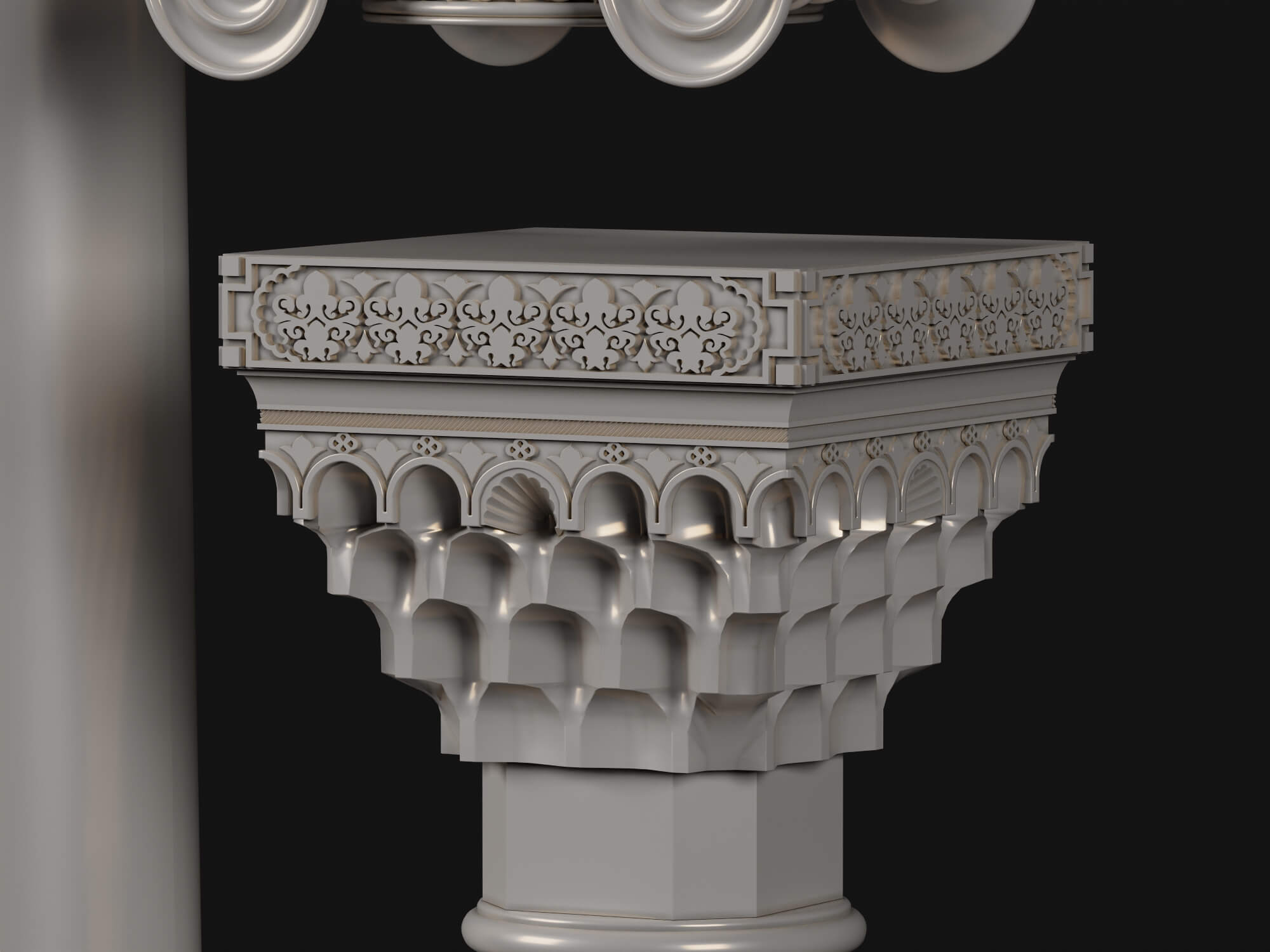 Classic Roman Column Collection 3D Model