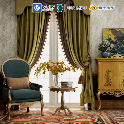 Classic Vintage Living Room Furniture Set