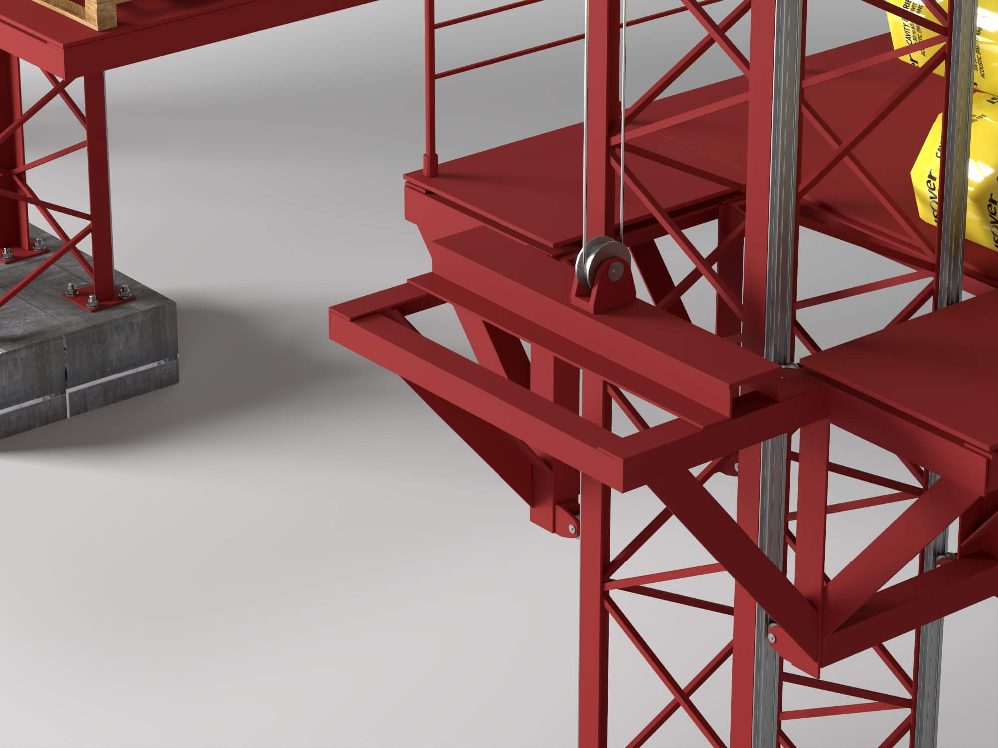 Construction Material Lift 3D Model 3D Model