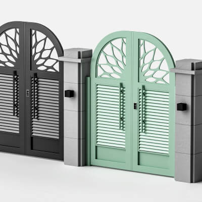 Decorative Metal Garden Gate Asset Pack