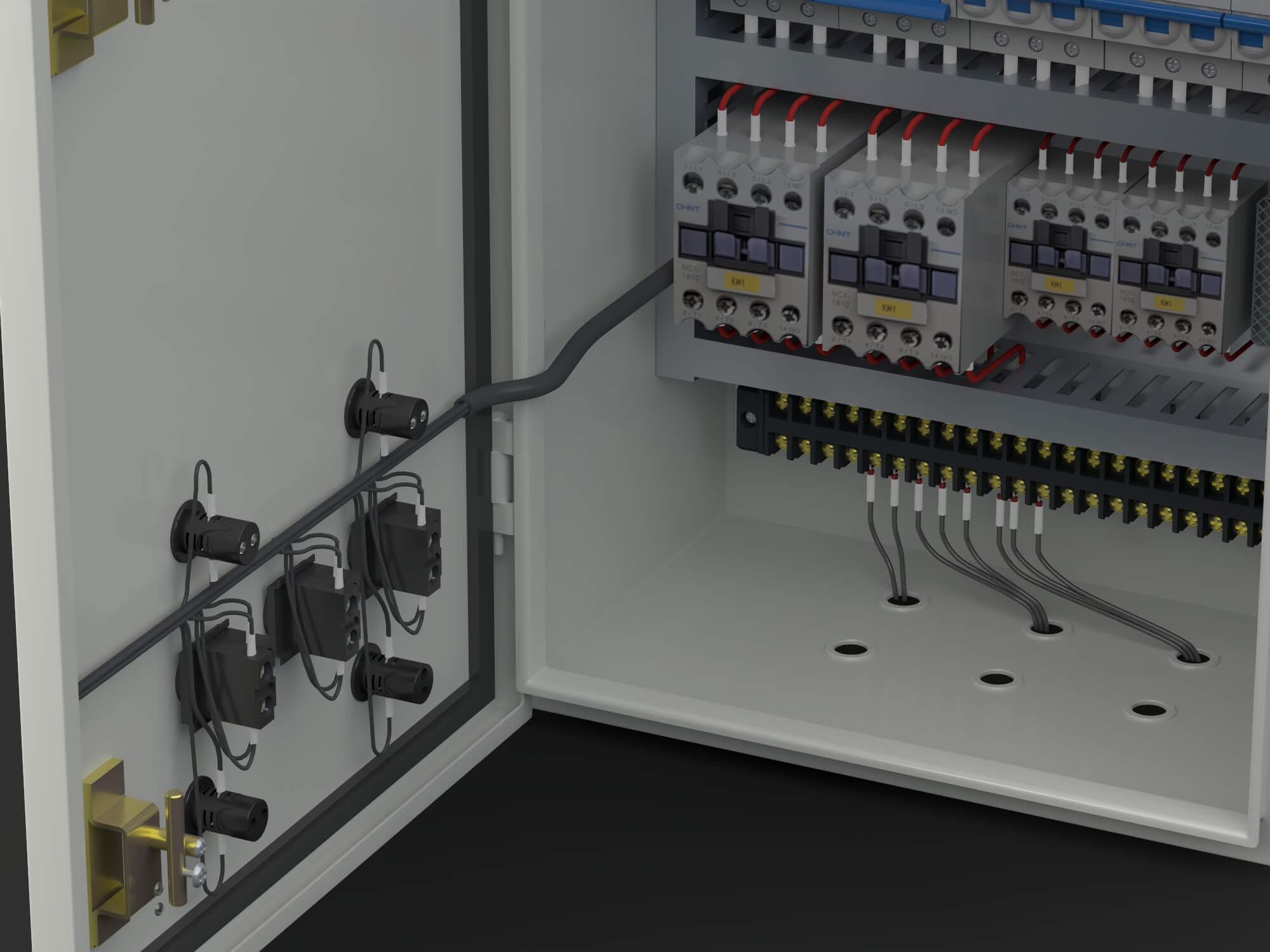 Electrical Control Cabinet 3D Model 3D Model
