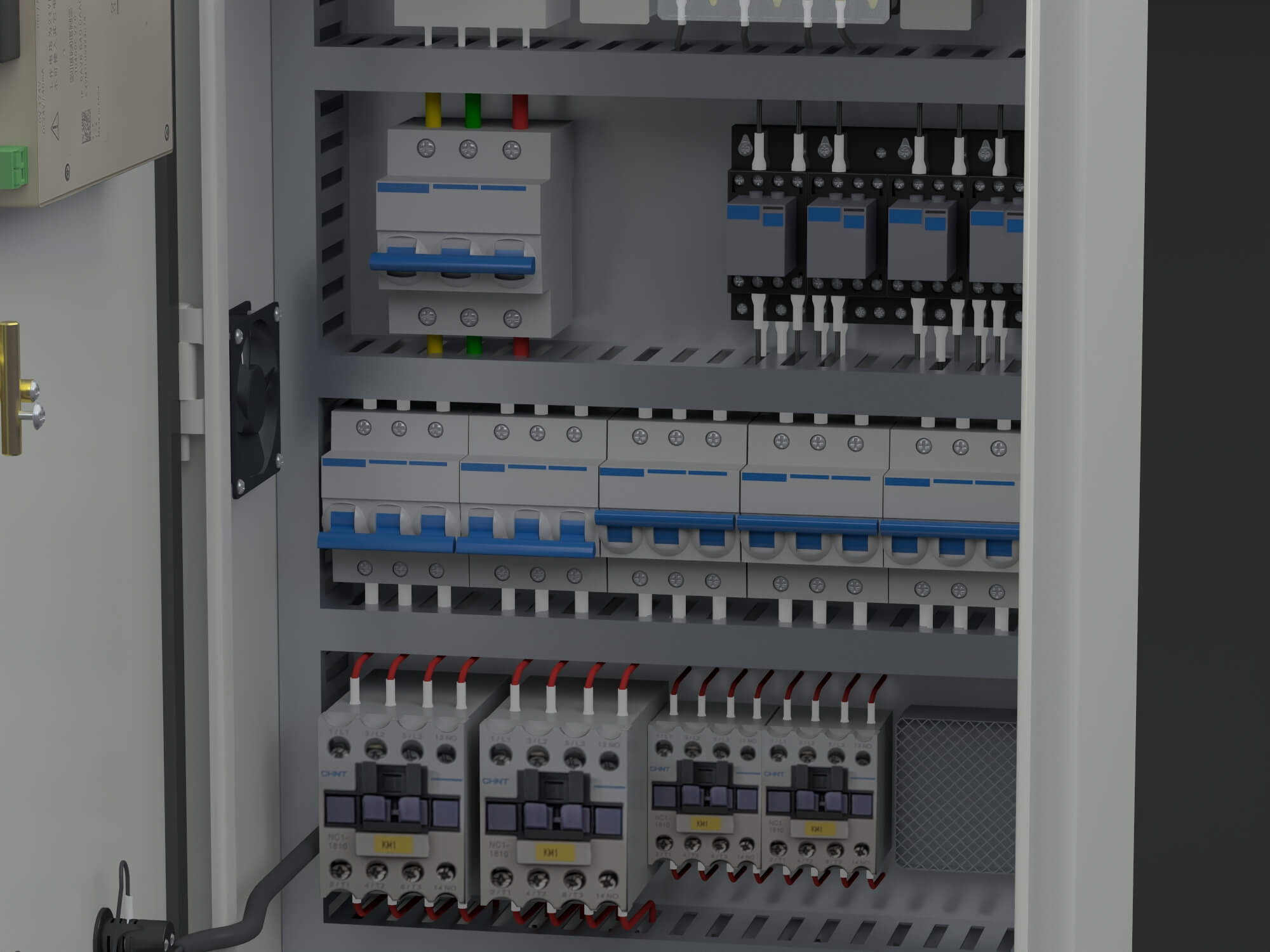 Electrical Control Cabinet 3D Model 3D Model