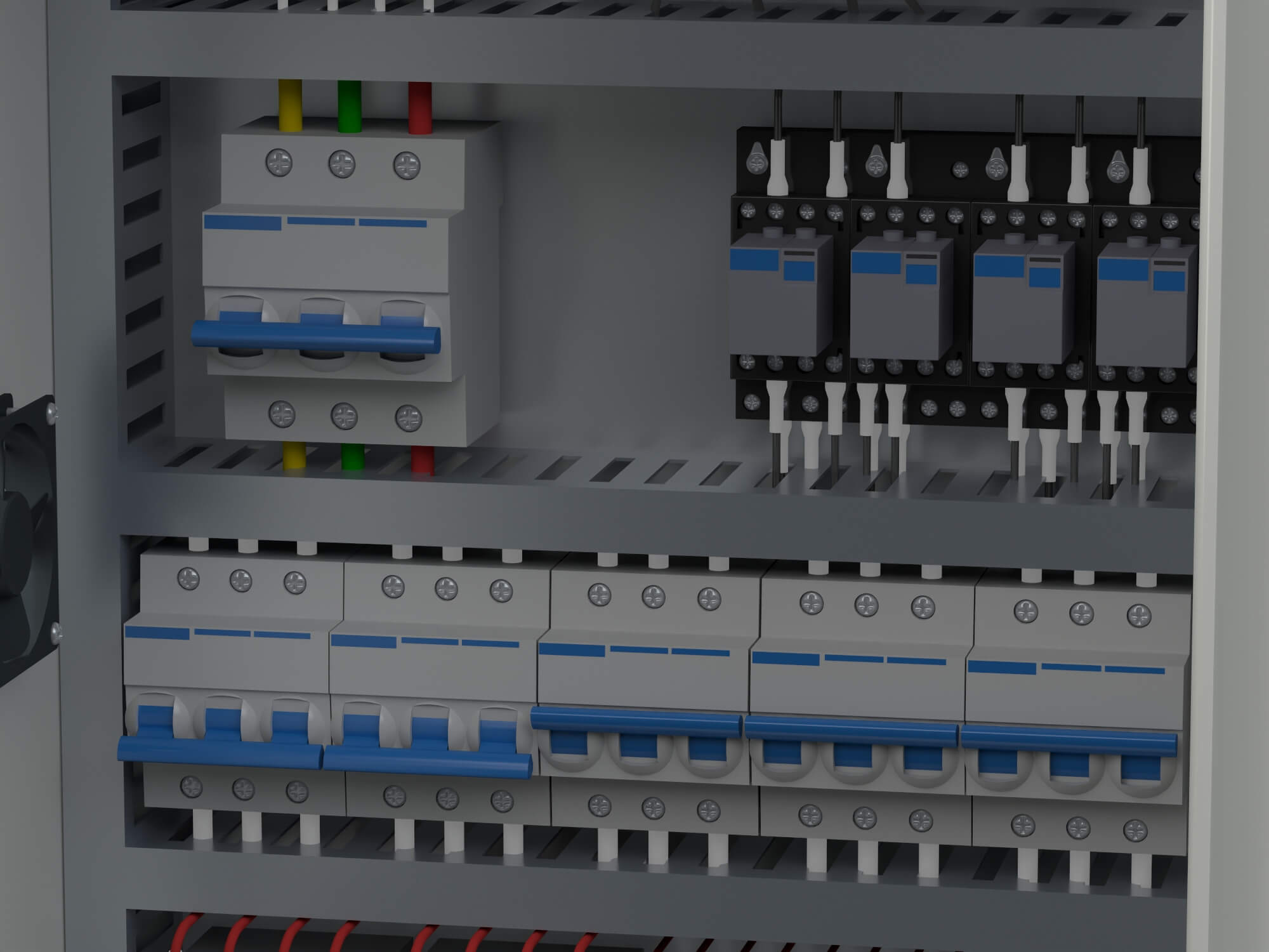 Electrical Control Cabinet 3D Model 3D Model