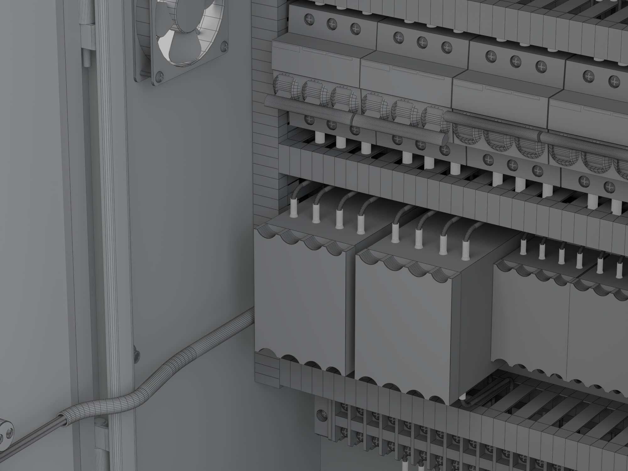 Electrical Control Cabinet 3D Model 3D Model