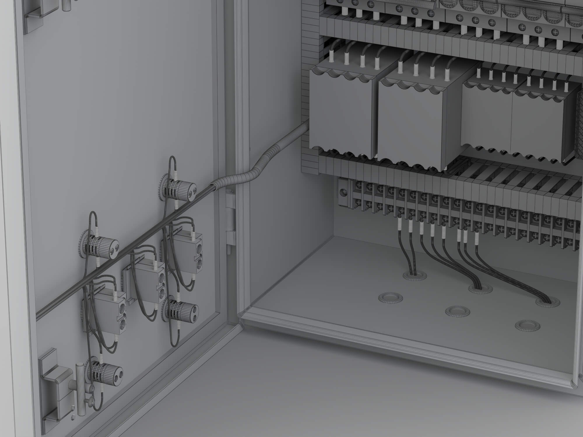 Electrical Control Cabinet 3D Model 3D Model