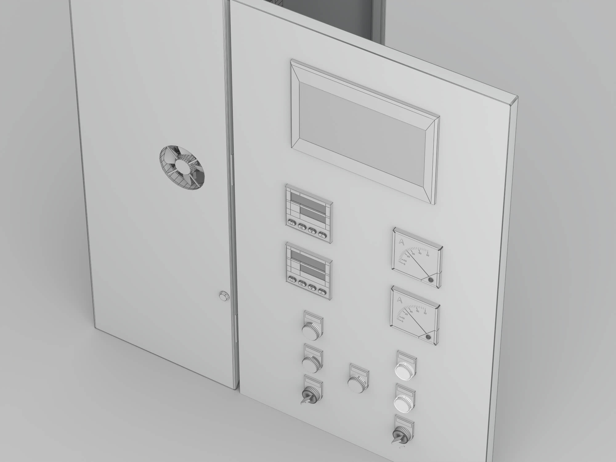 Electrical Control Cabinet 3D Model 3D Model