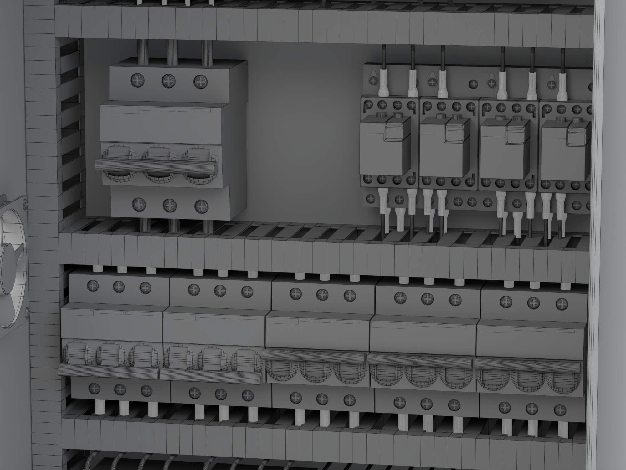 Electrical Control Cabinet 3D Model 3D Model
