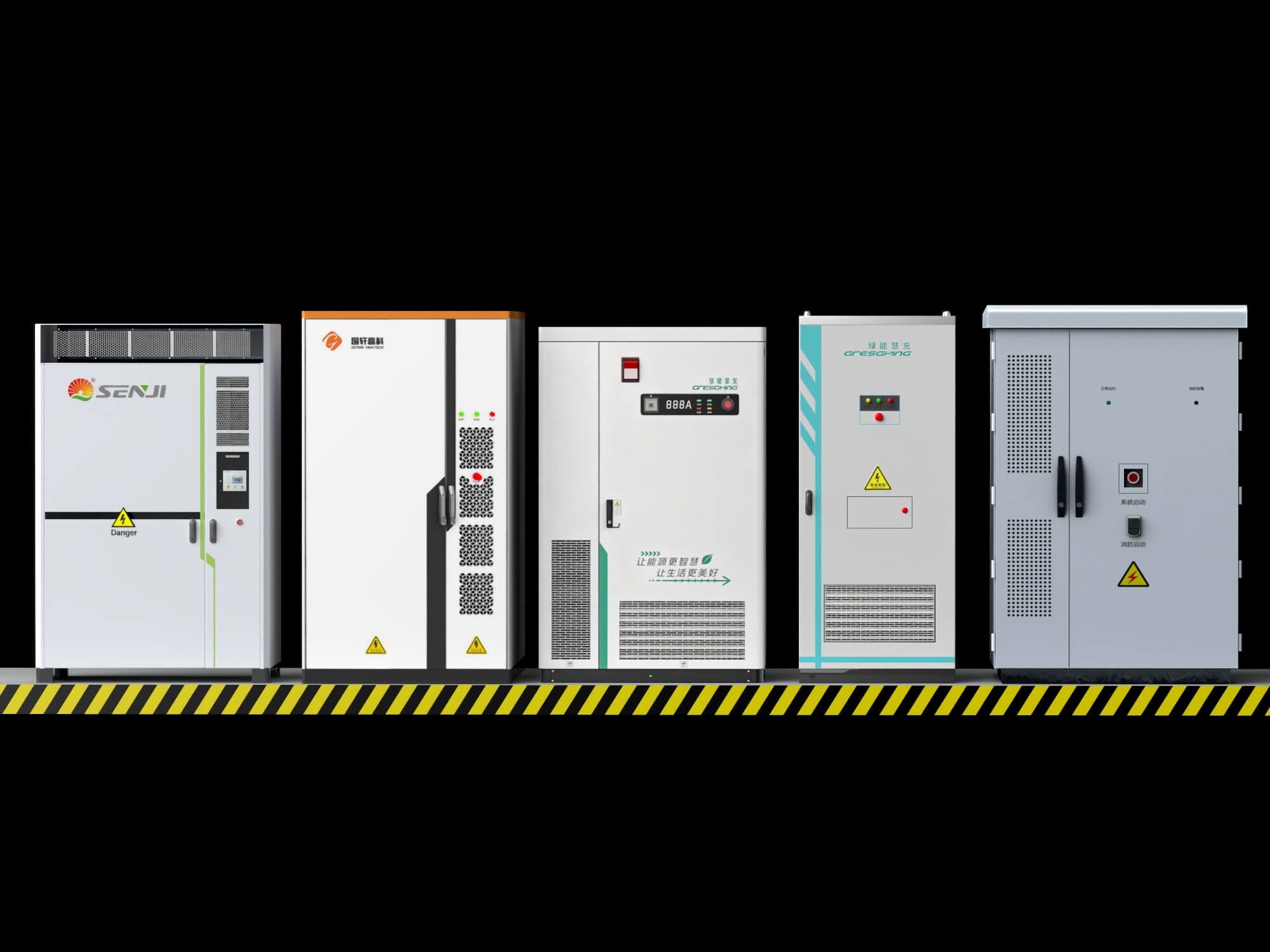 Energy Storage Cabinet Set 3D Model 3D Model