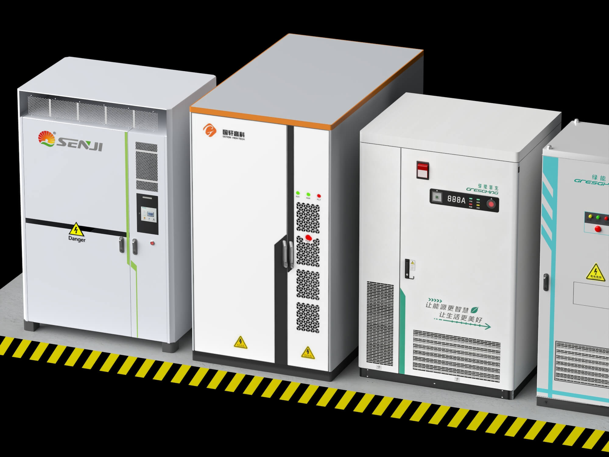 Energy Storage Cabinet Set 3D Model 3D Model